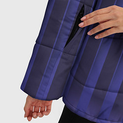 Куртка зимняя женская Строгий узор в полоску, который стройнит, цвет: 3D-светло-серый — фото 2