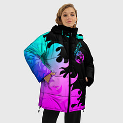 Куртка зимняя женская Scorpions неоновый огонь, цвет: 3D-черный — фото 2