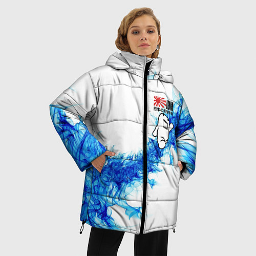 Женская зимняя куртка Jdm style - Japan / 3D-Черный – фото 3