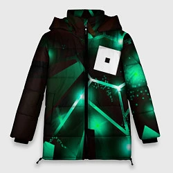 Куртка зимняя женская Roblox разлом плит, цвет: 3D-черный
