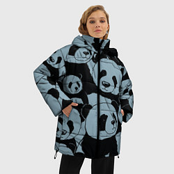 Куртка зимняя женская Panda summer song, цвет: 3D-черный — фото 2