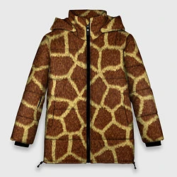Куртка зимняя женская Текстура жирафа, цвет: 3D-светло-серый