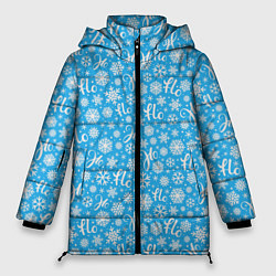 Куртка зимняя женская Снежинки ho-ho, цвет: 3D-черный
