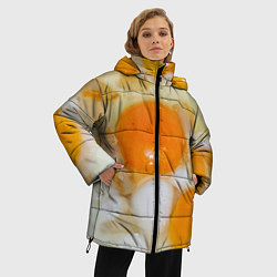 Куртка зимняя женская Яичница с салом, цвет: 3D-черный — фото 2