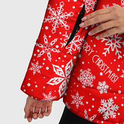 Куртка зимняя женская Merry christmas new year, цвет: 3D-светло-серый — фото 2