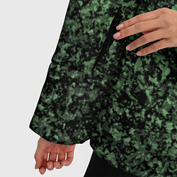Куртка зимняя женская Черный и зеленый камуфляжный, цвет: 3D-черный — фото 2