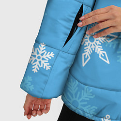 Куртка зимняя женская Голубой снегопад, цвет: 3D-черный — фото 2