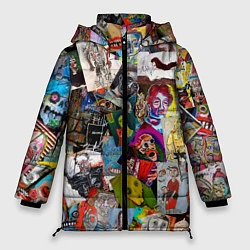 Куртка зимняя женская Art Trash, цвет: 3D-красный
