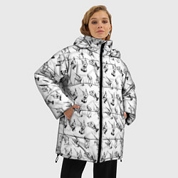 Куртка зимняя женская Руки дирижера, цвет: 3D-черный — фото 2
