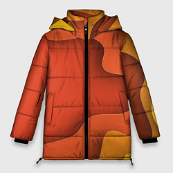 Куртка зимняя женская Оранжево-жёлтый разлом, цвет: 3D-светло-серый
