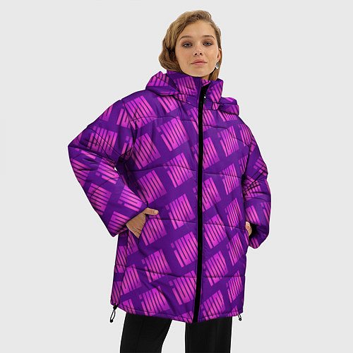 Женская зимняя куртка Логотип Джи Айдл / 3D-Черный – фото 3