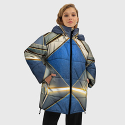 Куртка зимняя женская Киберкостюм с подсветкой, цвет: 3D-красный — фото 2