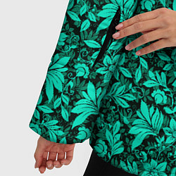 Куртка зимняя женская Colorful floral pattern, цвет: 3D-светло-серый — фото 2