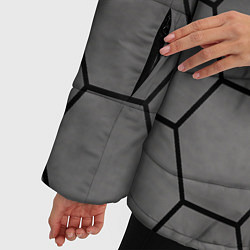 Куртка зимняя женская Броня текстура неоновая, цвет: 3D-светло-серый — фото 2
