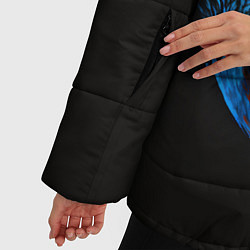 Куртка зимняя женская Инь-янь еноты, цвет: 3D-черный — фото 2