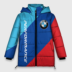 Женская зимняя куртка Bmw - m colors