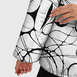 Куртка зимняя женская Нейрографический узор, цвет: 3D-черный — фото 2