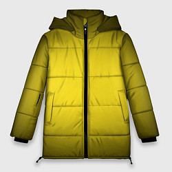 Куртка зимняя женская Желтый градиент, цвет: 3D-черный