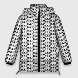 Куртка зимняя женская B A P pattern logo, цвет: 3D-светло-серый