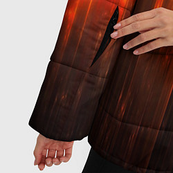 Куртка зимняя женская Космос сияние, цвет: 3D-красный — фото 2