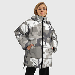Куртка зимняя женская Арктический камуфляж, цвет: 3D-черный — фото 2