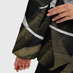 Куртка зимняя женская Каллиграфический момент, цвет: 3D-светло-серый — фото 2