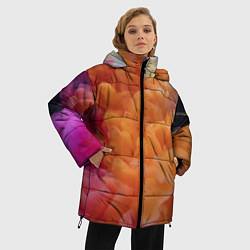 Куртка зимняя женская Разноцветный дым сгустки, цвет: 3D-светло-серый — фото 2