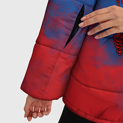 Куртка зимняя женская Триколор градиент, цвет: 3D-красный — фото 2