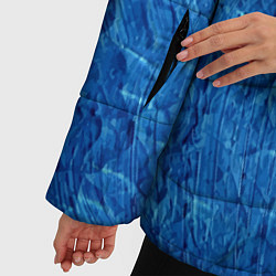 Куртка зимняя женская Абстрактный паттерн, цвет: 3D-светло-серый — фото 2