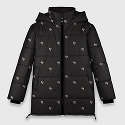 Куртка зимняя женская Бренд KJ - зигзагом, цвет: 3D-черный