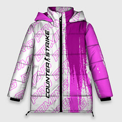 Куртка зимняя женская Counter Strike 2 pro gaming: по-вертикали, цвет: 3D-черный
