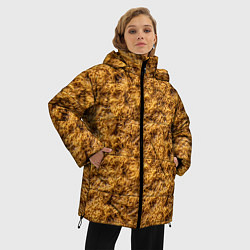Куртка зимняя женская Текстура из рамена, цвет: 3D-черный — фото 2