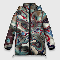 Куртка зимняя женская Сгусток красок, цвет: 3D-красный