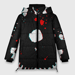 Куртка зимняя женская Темный Скелет, цвет: 3D-светло-серый