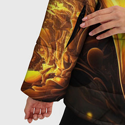 Куртка зимняя женская Золотые волны, цвет: 3D-красный — фото 2