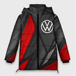 Куртка зимняя женская Volkswagen sports racing, цвет: 3D-черный