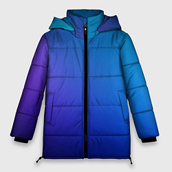 Куртка зимняя женская Тёмно-синий градиент, цвет: 3D-светло-серый