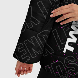 Куртка зимняя женская Twenty One Pilots rock legends: по-вертикали, цвет: 3D-черный — фото 2