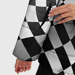 Куртка зимняя женская Citroen racing flag, цвет: 3D-черный — фото 2