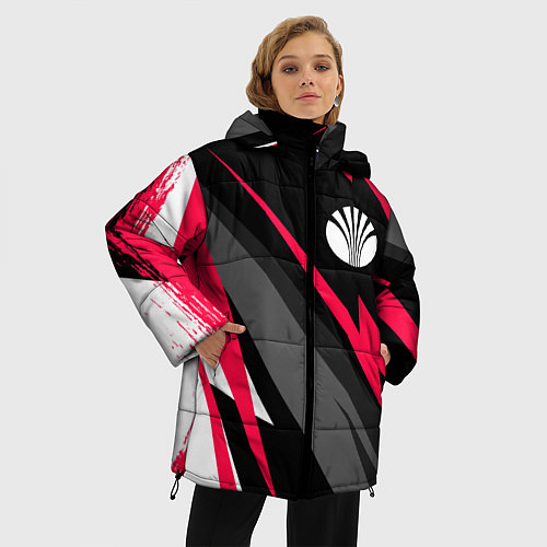 Женская зимняя куртка Daewoo fast lines / 3D-Черный – фото 3