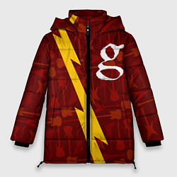 Куртка зимняя женская Garbage гитары и молния, цвет: 3D-черный