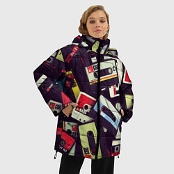 Куртка зимняя женская Кассета 90-е, цвет: 3D-светло-серый — фото 2