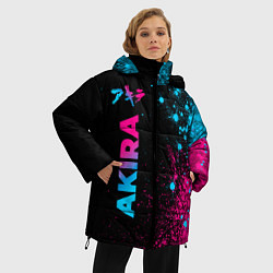 Куртка зимняя женская Akira - neon gradient: по-вертикали, цвет: 3D-черный — фото 2