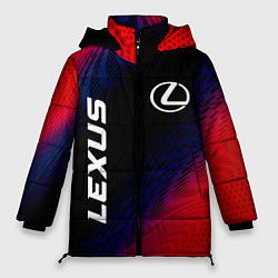 Куртка зимняя женская Lexus красный карбон, цвет: 3D-черный