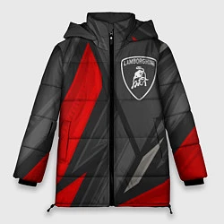Куртка зимняя женская Lamborghini sports racing, цвет: 3D-черный