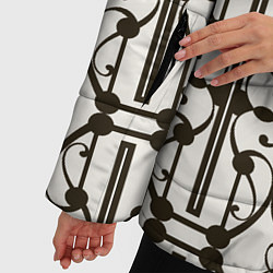 Куртка зимняя женская Ветвистый паттерн, цвет: 3D-черный — фото 2