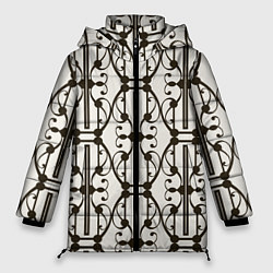 Куртка зимняя женская Ветвистый паттерн, цвет: 3D-светло-серый