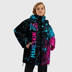 Куртка зимняя женская Maneskin - neon gradient: по-вертикали, цвет: 3D-черный — фото 2