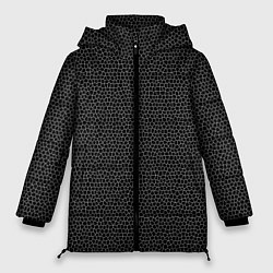 Куртка зимняя женская Мозаика мелкая черный, цвет: 3D-черный