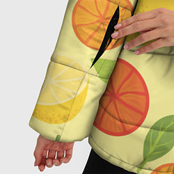 Куртка зимняя женская Цитрусовый рай, цвет: 3D-красный — фото 2